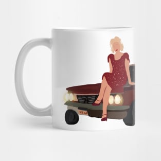 Tiffany valentine and car (2) Mug